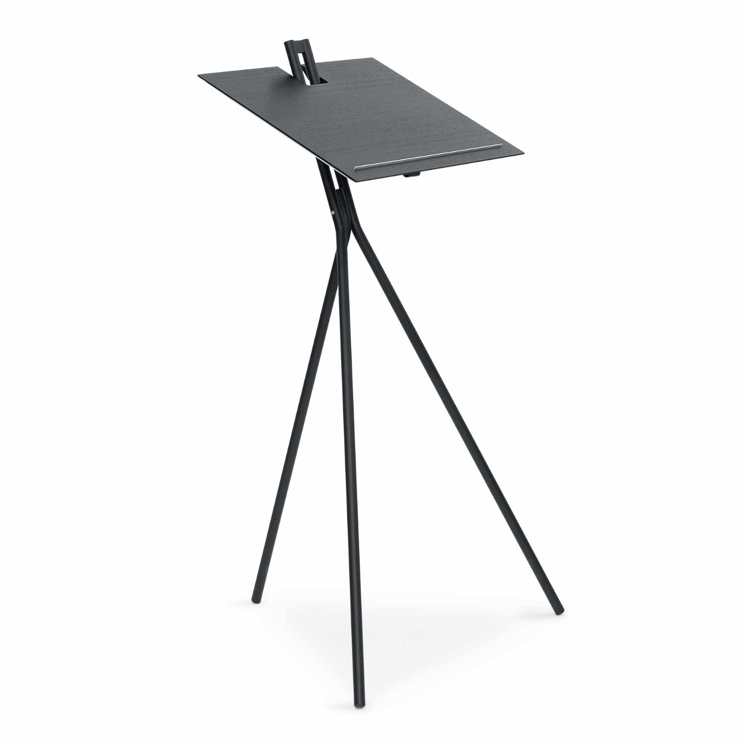 Notos Standing Desk Stehpult, Tischplatte esche schwarz, Gestell stahlrohr tiefschwarz Notos Standing Desk Stehpult, Tischplatte esche schwarz, Gestell stahlrohr tiefschwarz von ClassiCon