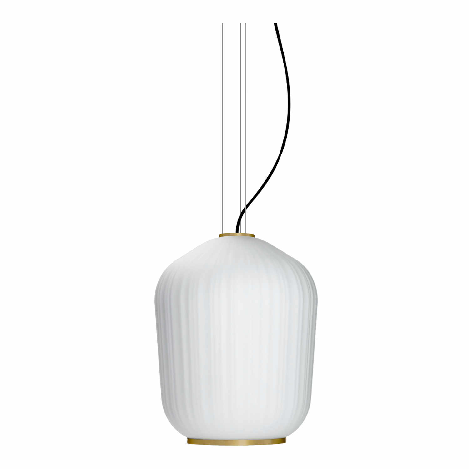 Plissée Pendant Lamp LED Hängeleuchte, Farbe messing von ClassiCon