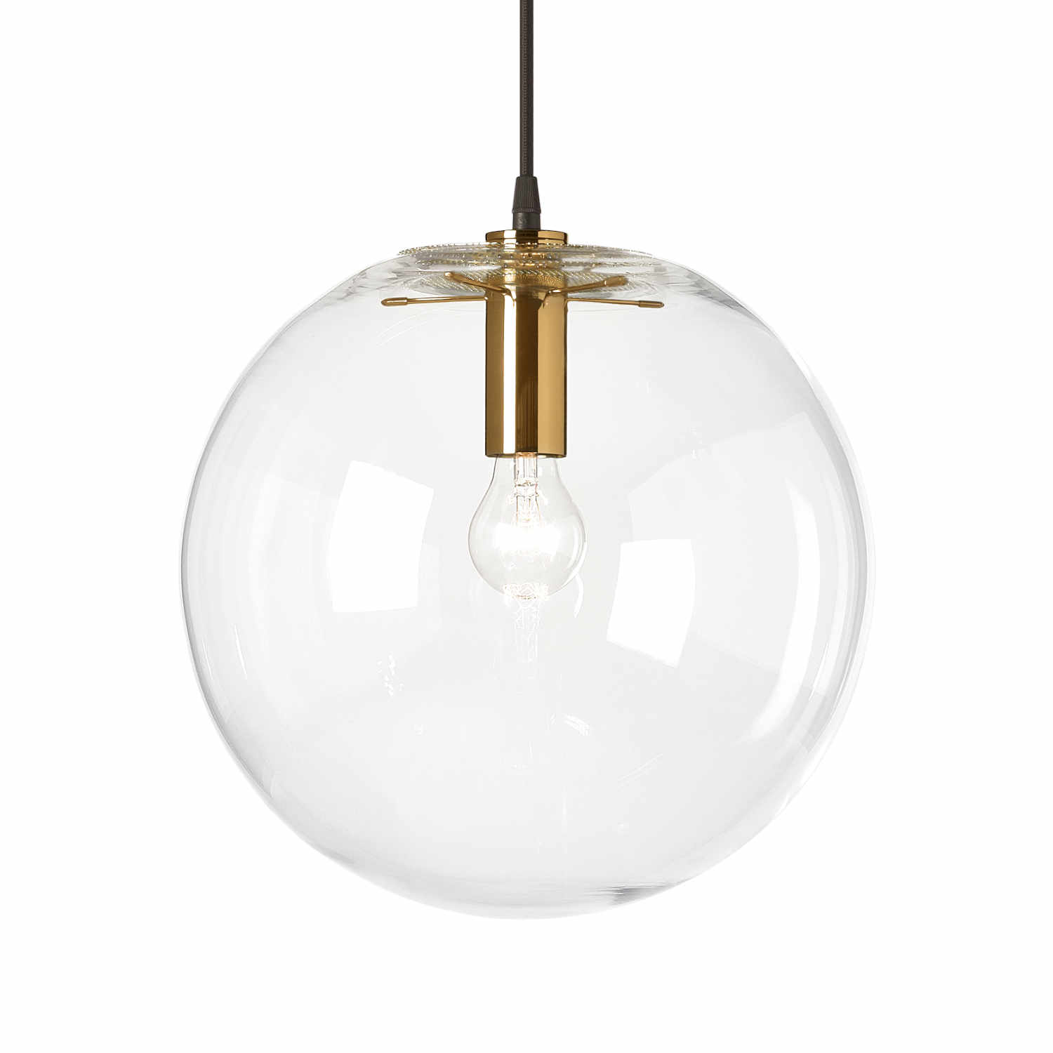 Selene Pendant Lamp Hängeleuchte, Grösse ø 25 cm, Farbe messing von ClassiCon