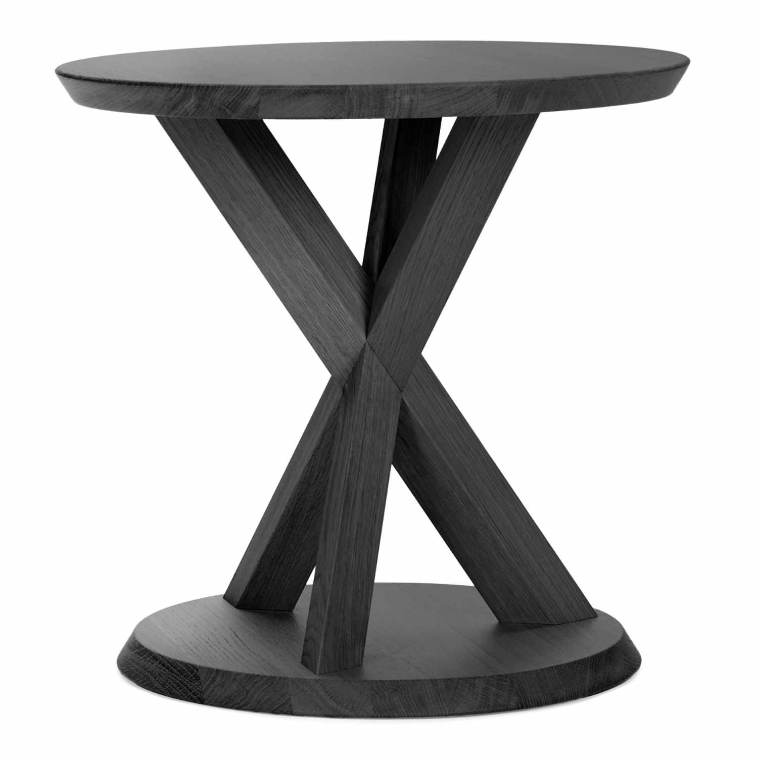 Volkshaus Side Table Beistelltisch, Holzart eiche, schwarz gebeizt von ClassiCon