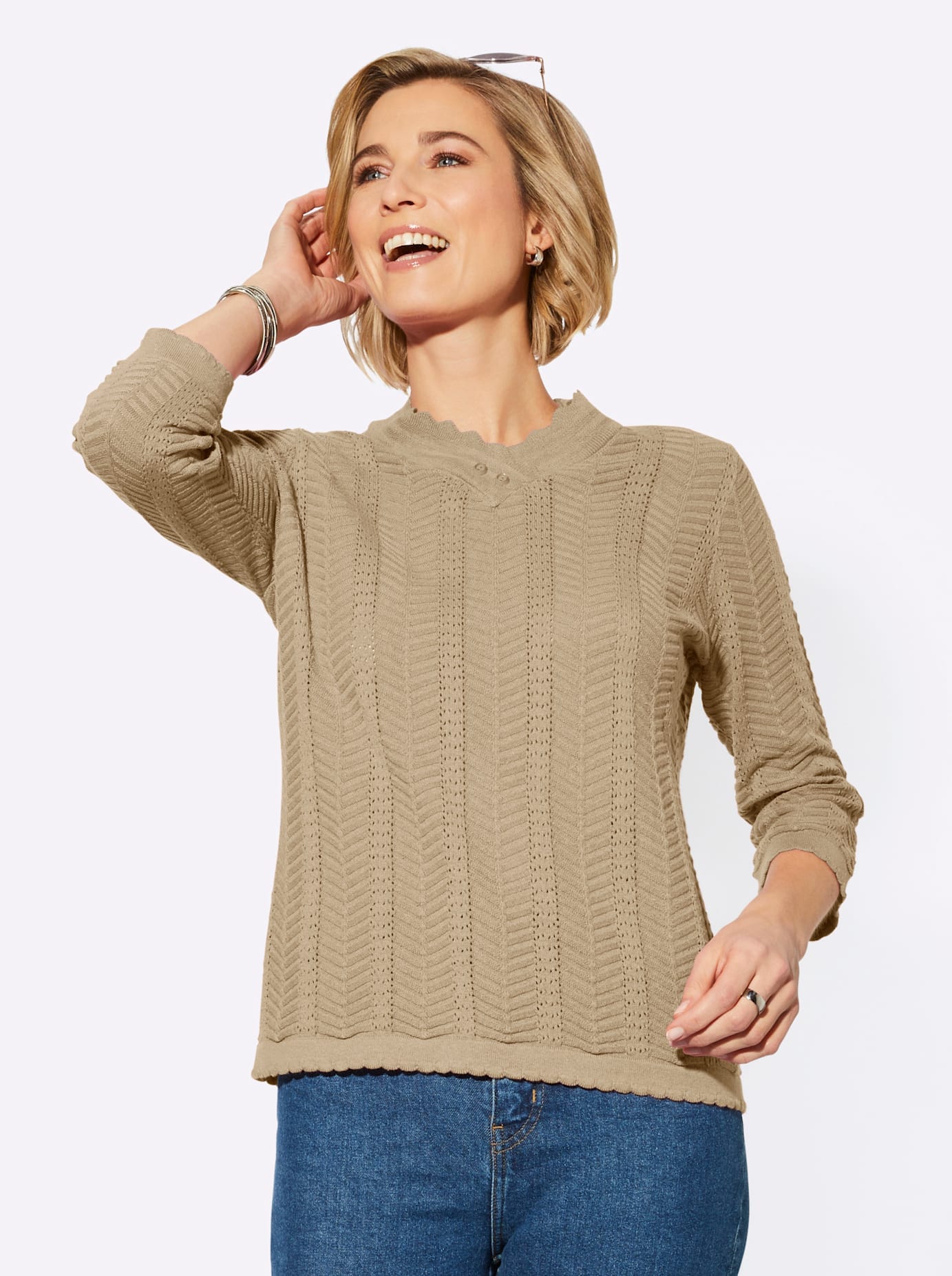 Classic Basics 3/4 Arm-Pullover »Pullover« von Classic Basics