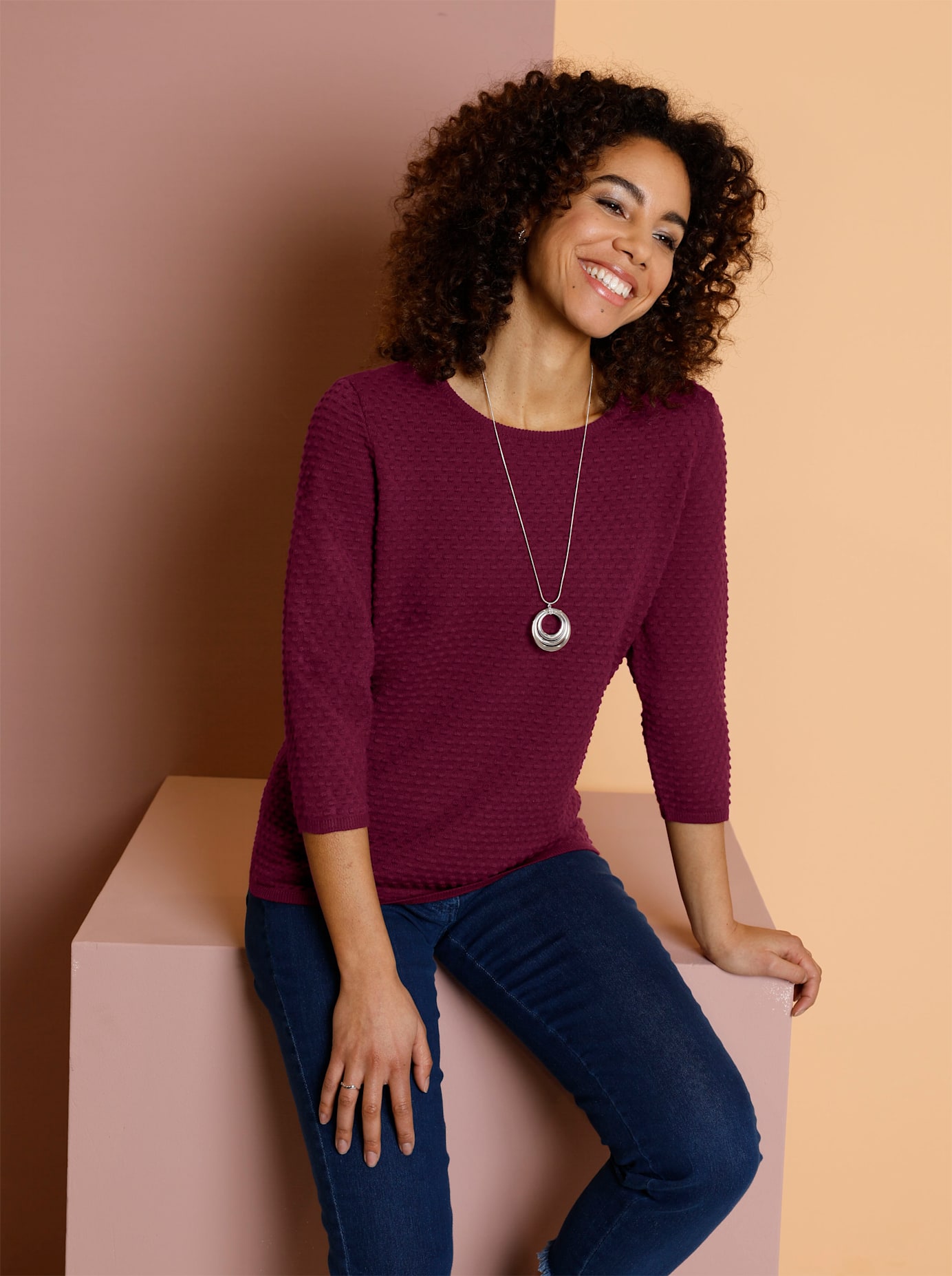 Classic Basics 3/4 Arm-Pullover »Rundhals-Pullover« Classic Basics 3/4 Arm-Pullover »Rundhals-Pullover« von Classic Basics