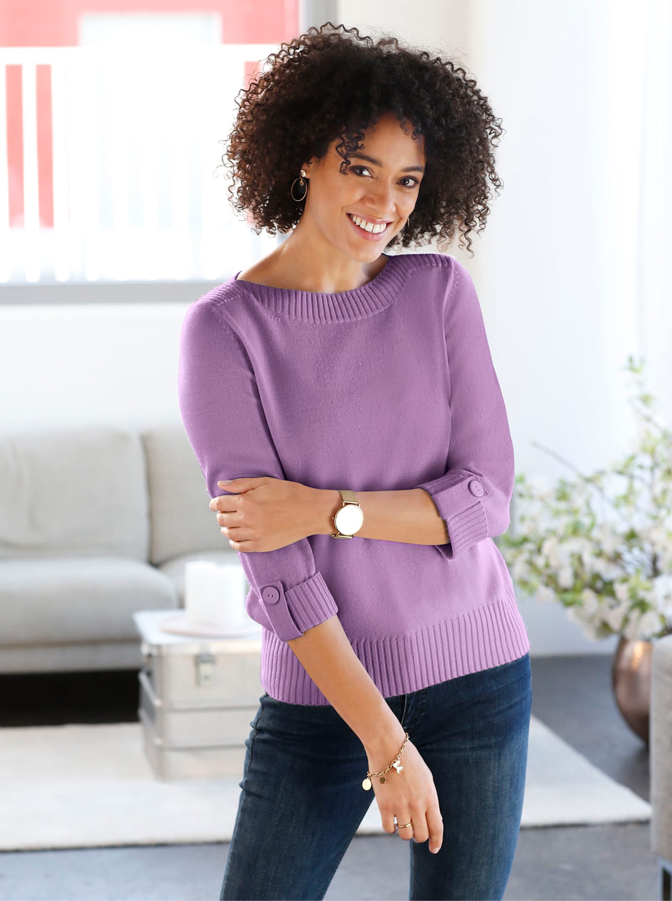 Classic Basics 3/4 Arm-Pullover »U-Boot-Pullover« Classic Basics 3/4 Arm-Pullover »U-Boot-Pullover« von Classic Basics