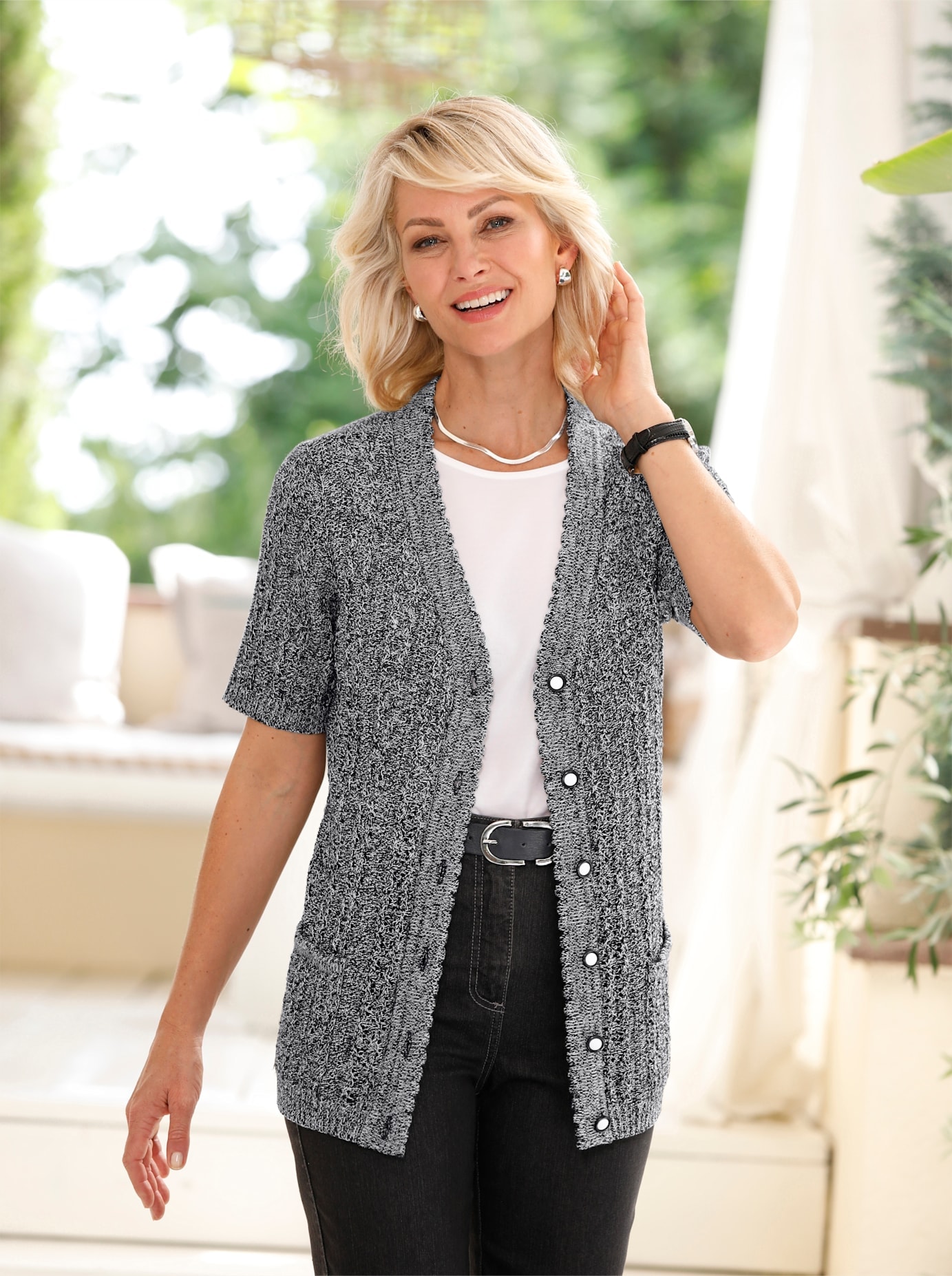 Classic Basics Ajourstrickjacke Classic Basics Ajourstrickjacke von Classic Basics