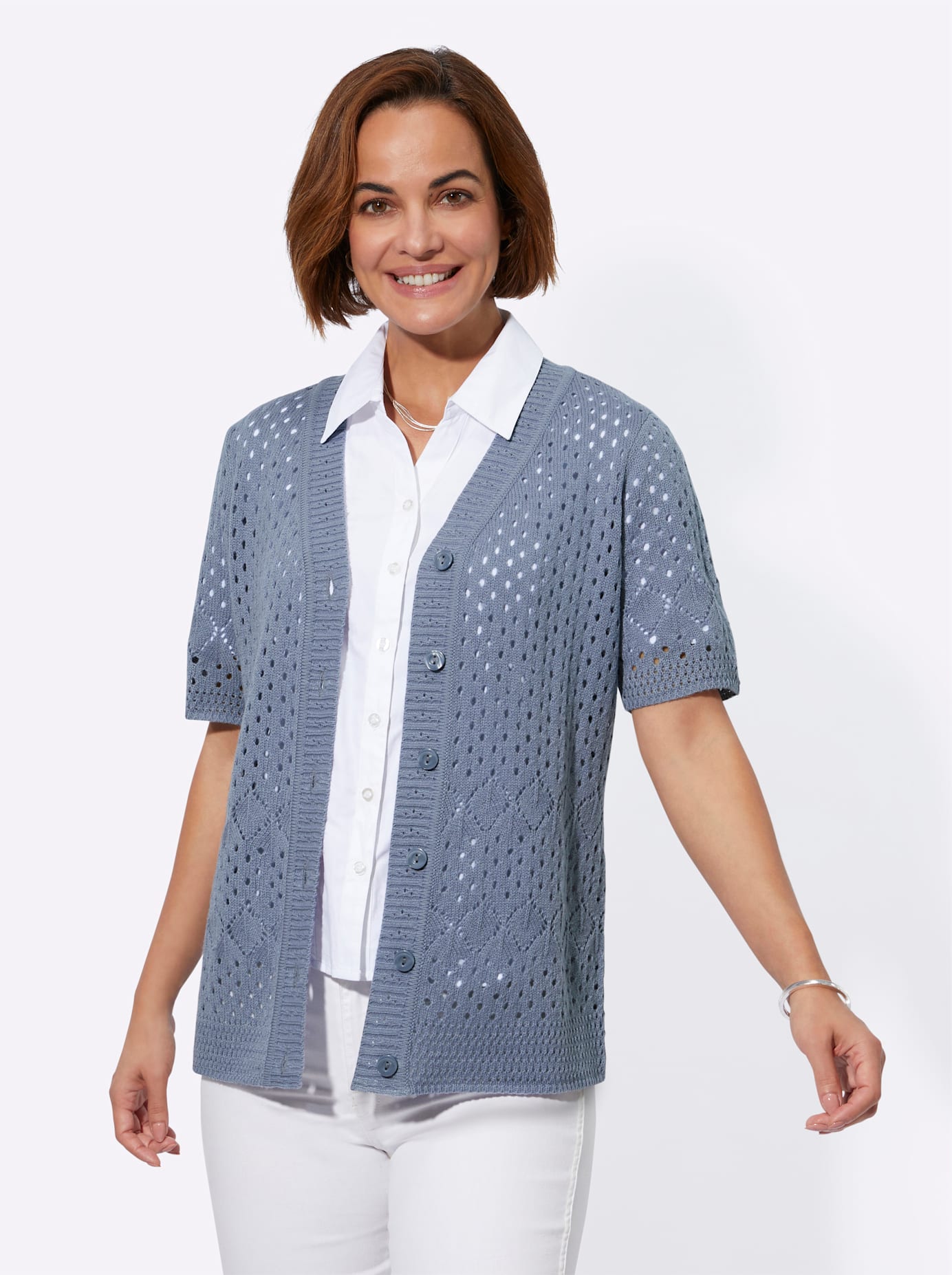 Classic Basics Ajourstrickjacke Classic Basics Ajourstrickjacke von Classic Basics