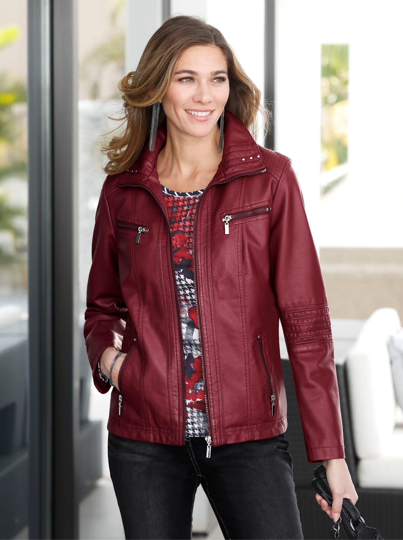 Classic Basics Lederimitatjacke, ohne Kapuze Classic Basics Lederimitatjacke, ohne Kapuze von Classic Basics
