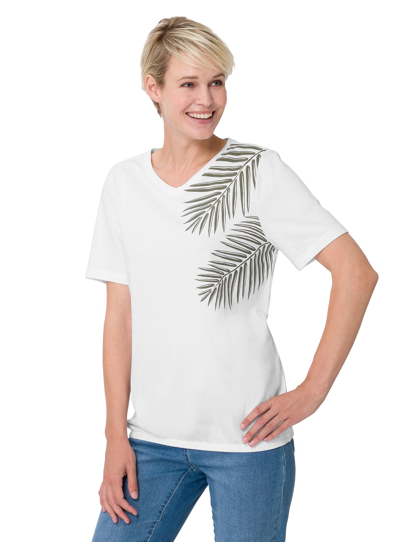 Classic Basics Kurzarmshirt »V-Shirt« von Classic Basics