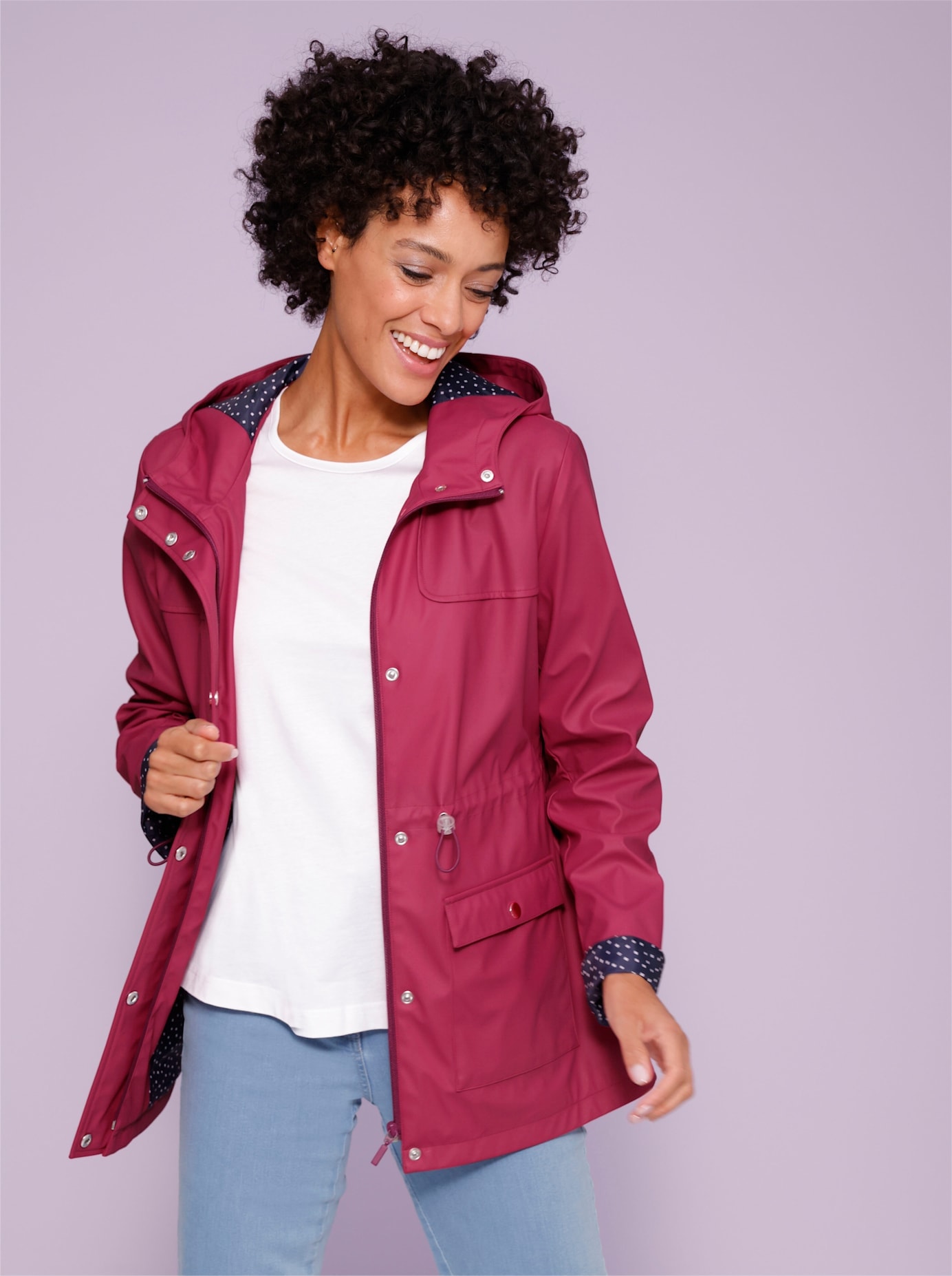 Classic Basics Langjacke, mit Kapuze von Classic Basics