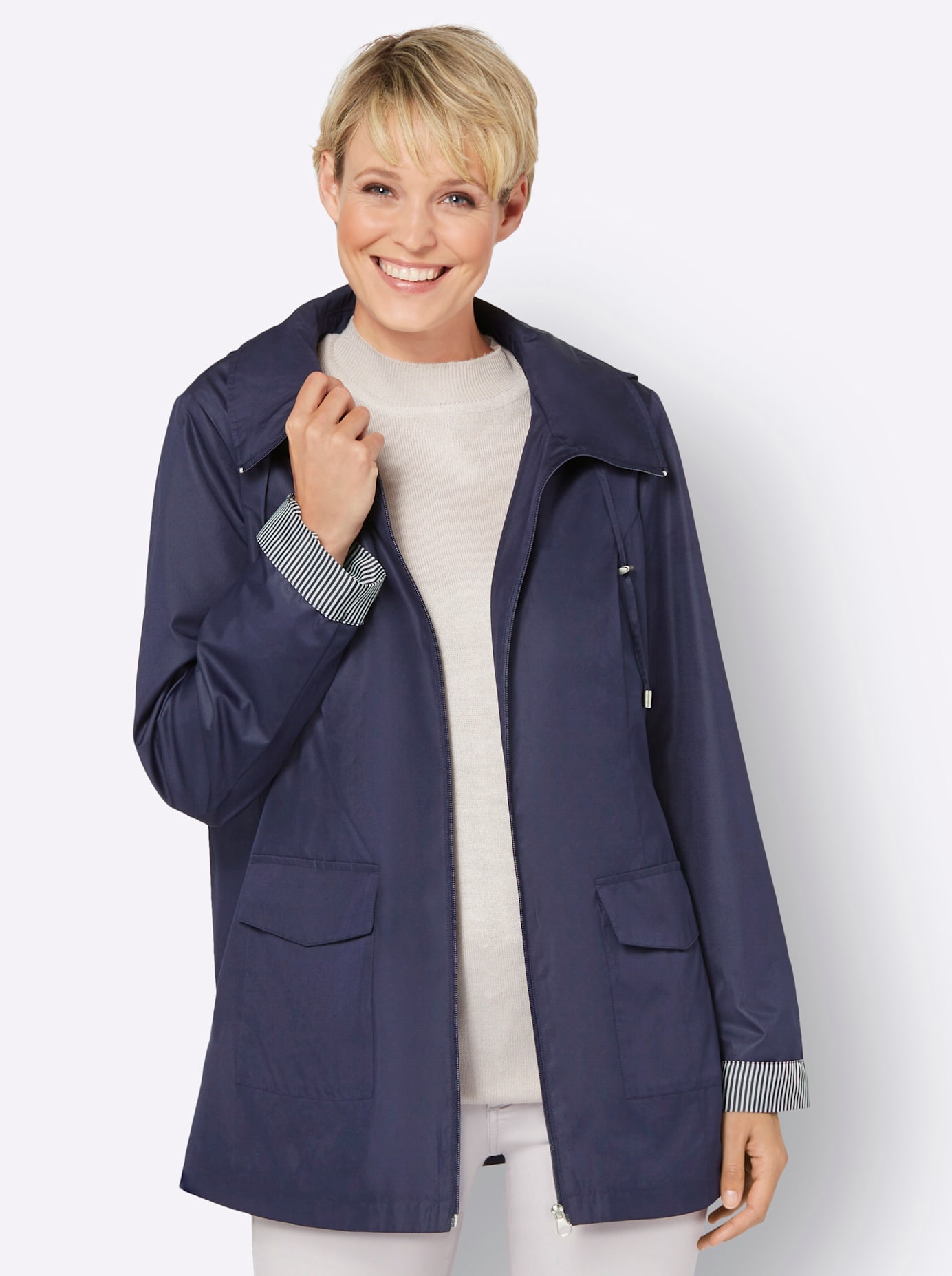 Classic Basics Langjacke, mit Kapuze von Classic Basics