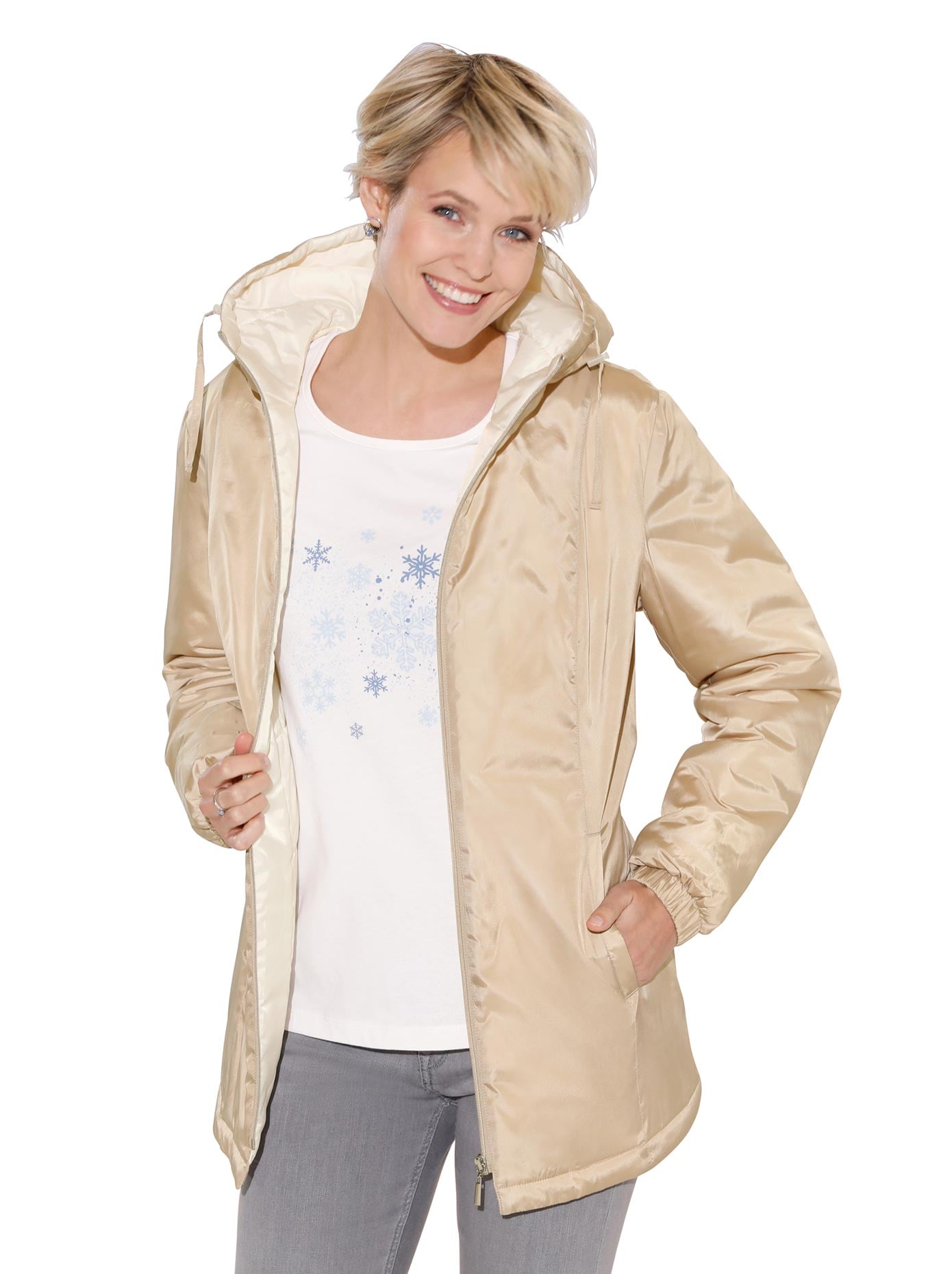 Classic Basics Langjacke, mit Kapuze von Classic Basics