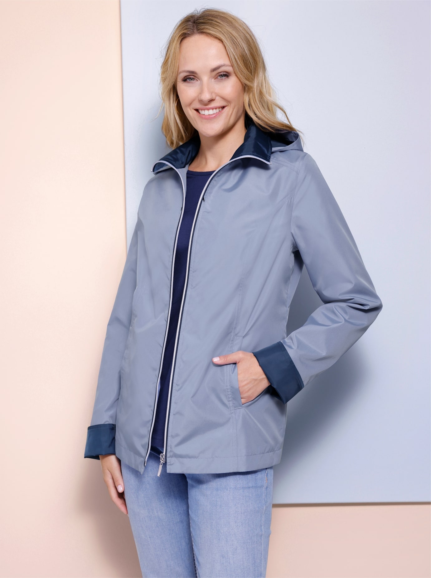 Classic Basics Langjacke, mit Kapuze von Classic Basics