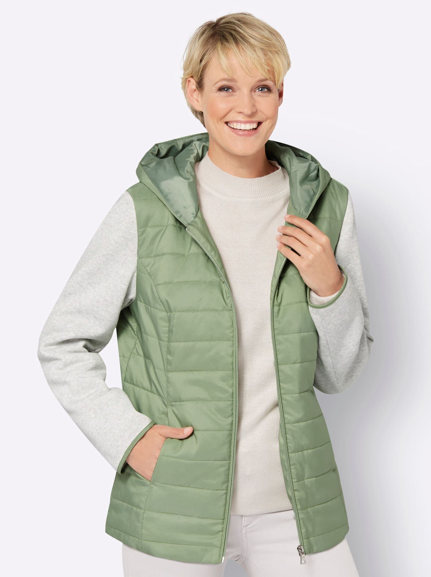 Classic Basics Langjacke, mit Kapuze von Classic Basics