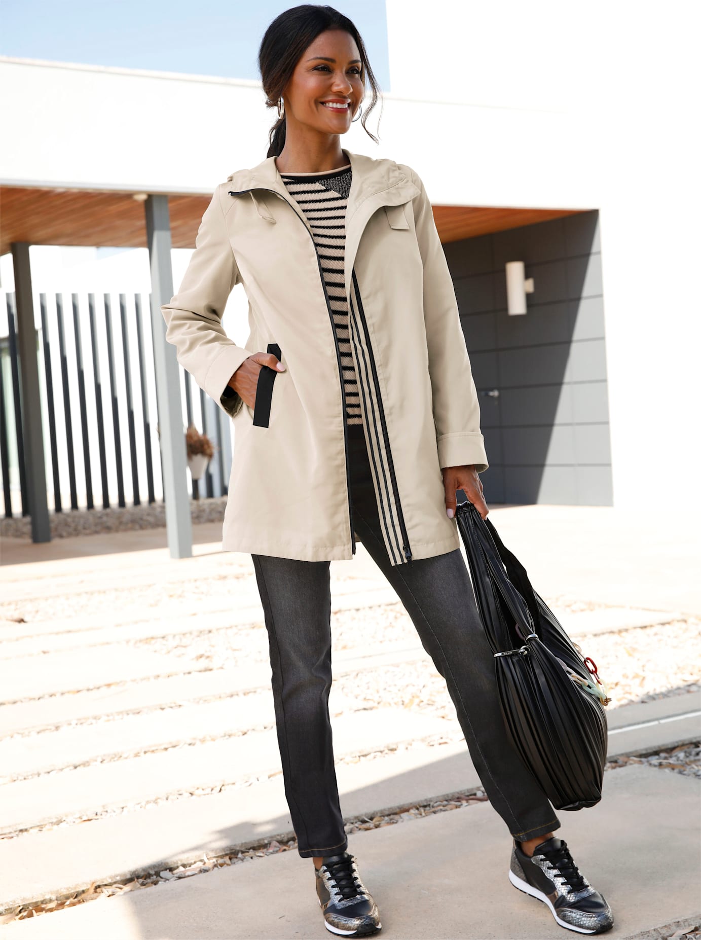 Classic Basics Langjacke, mit Kapuze Classic Basics Langjacke, mit Kapuze von Classic Basics
