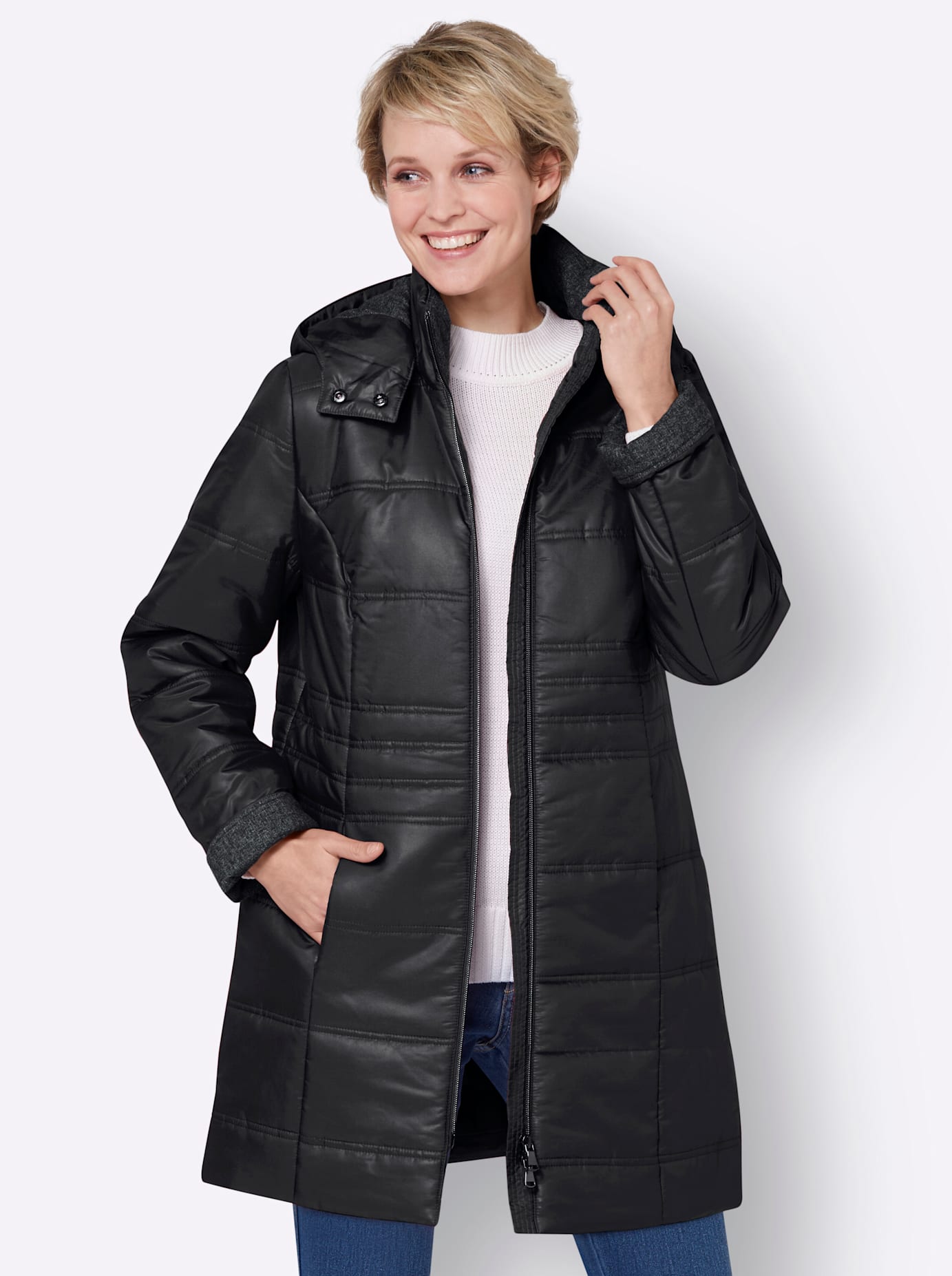 Classic Basics Langjacke, mit Kapuze Classic Basics Langjacke, mit Kapuze von Classic Basics
