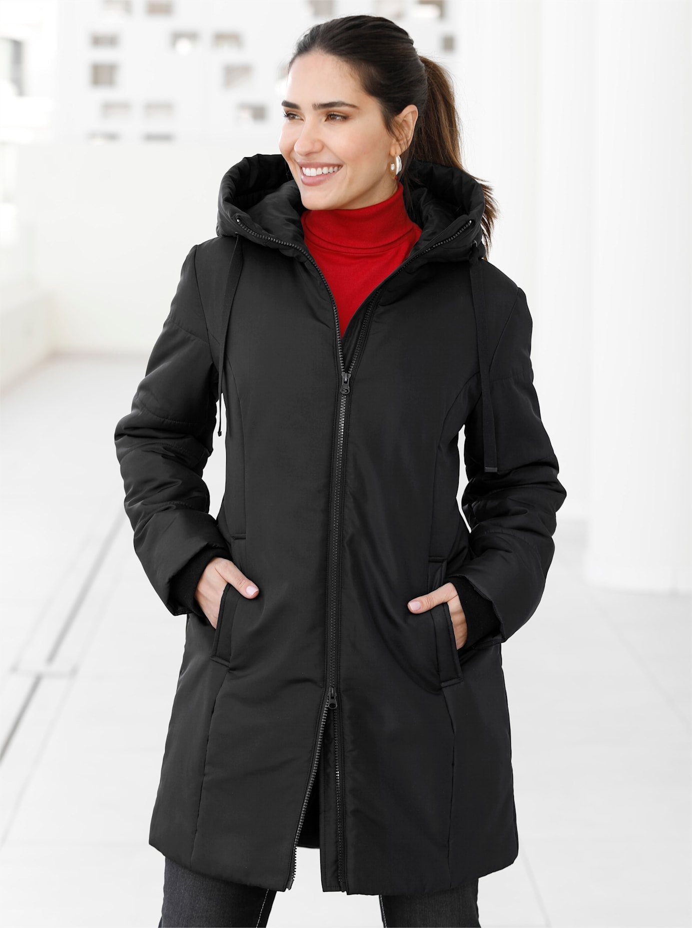 Classic Basics Langjacke, mit Kapuze Classic Basics Langjacke, mit Kapuze von Classic Basics