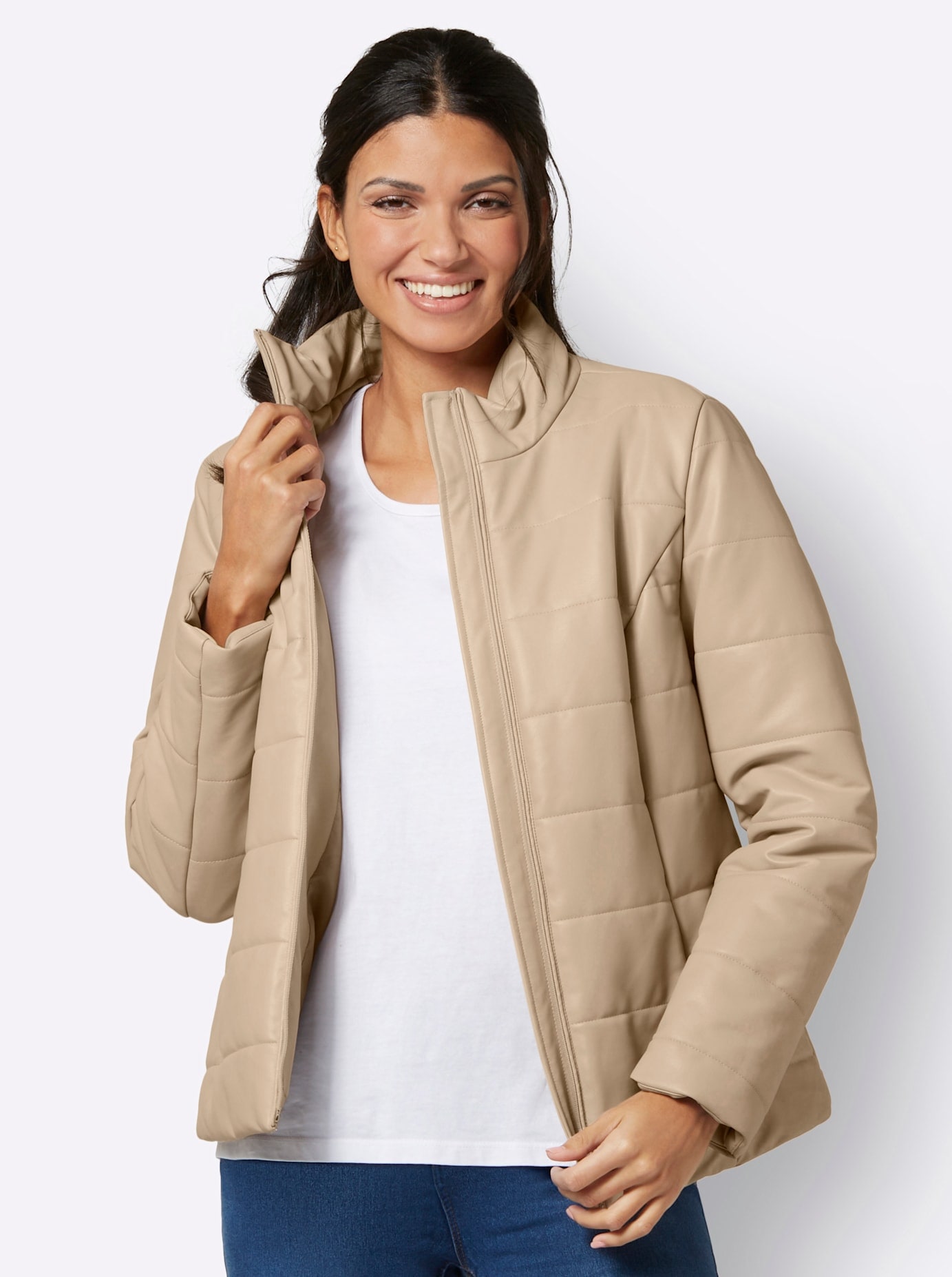 Classic Basics Lederimitatjacke, ohne Kapuze von Classic Basics