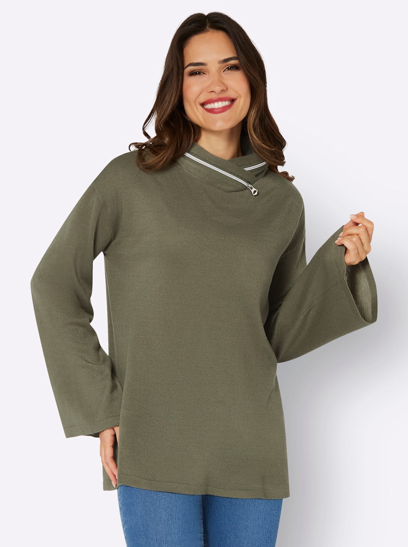 Classic Basics Longpullover »Stehkragen-Pullover« von Classic Basics