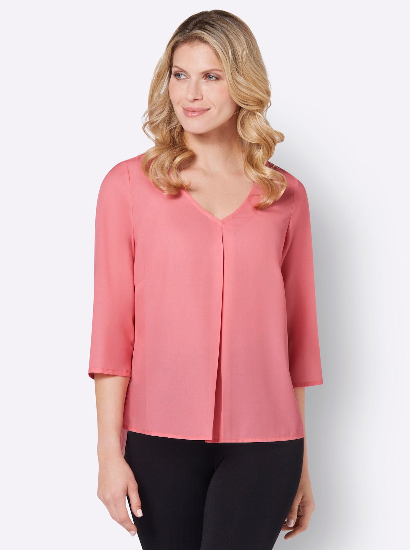 Classic Basics Plisseebluse von Classic Basics