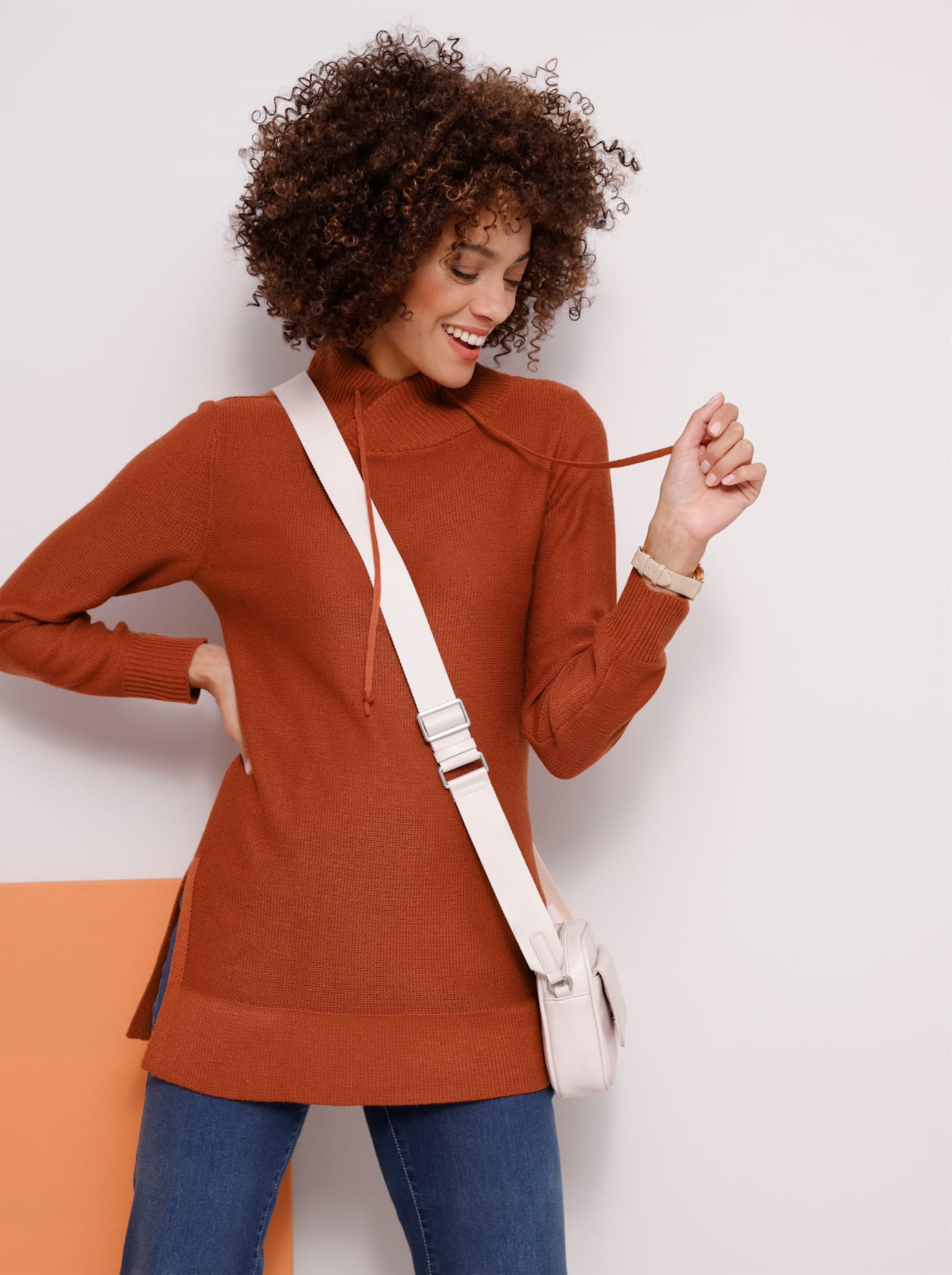 Classic Basics Rollkragenpullover »Longpullover« von Classic Basics