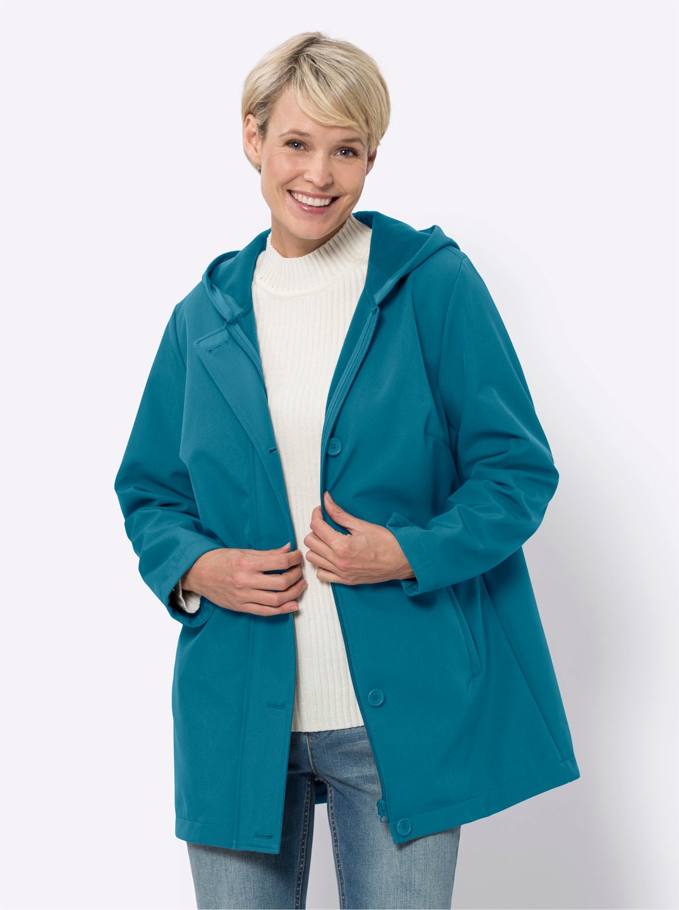 Classic Basics Softshelljacke, mit Kapuze Classic Basics Softshelljacke, mit Kapuze von Classic Basics