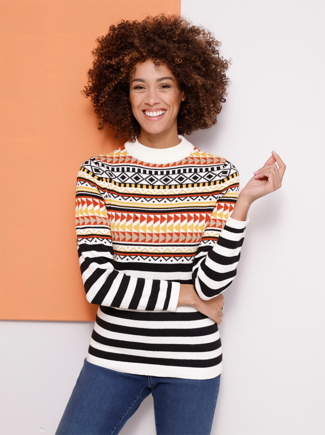 Classic Basics Stehkragenpullover »Langarm-Pullover« von Classic Basics