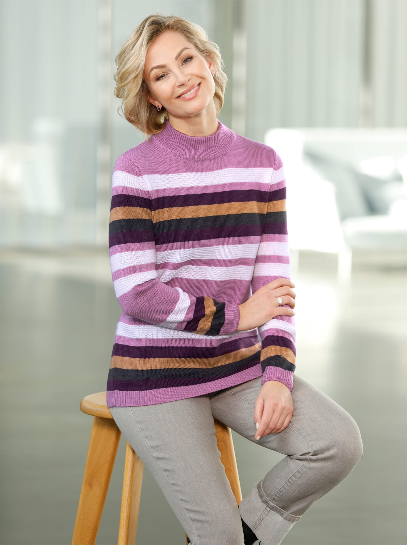 Classic Basics Stehkragenpullover »Pullover« von Classic Basics