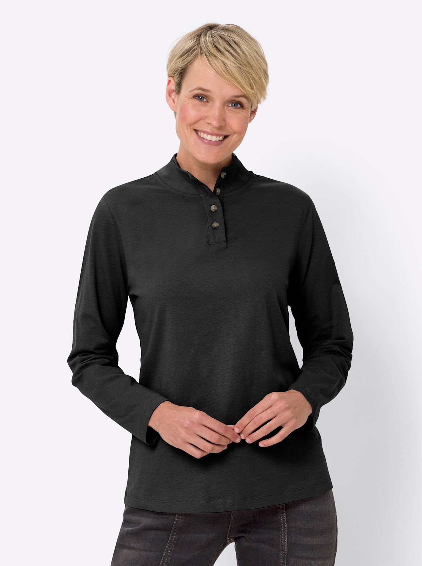 Classic Basics Stehkragenshirt »Shirt« Classic Basics Stehkragenshirt »Shirt« von Classic Basics