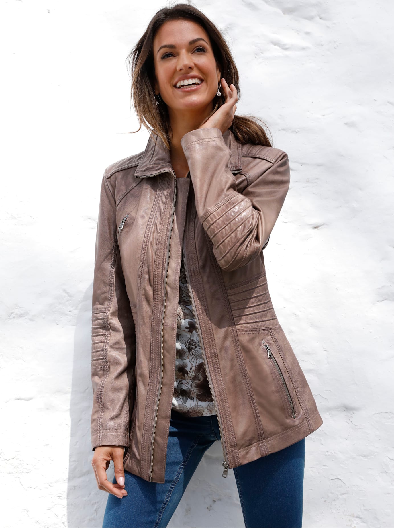 Inspirationen Lederjacke, ohne Kapuze Inspirationen Lederjacke, ohne Kapuze von Inspirationen