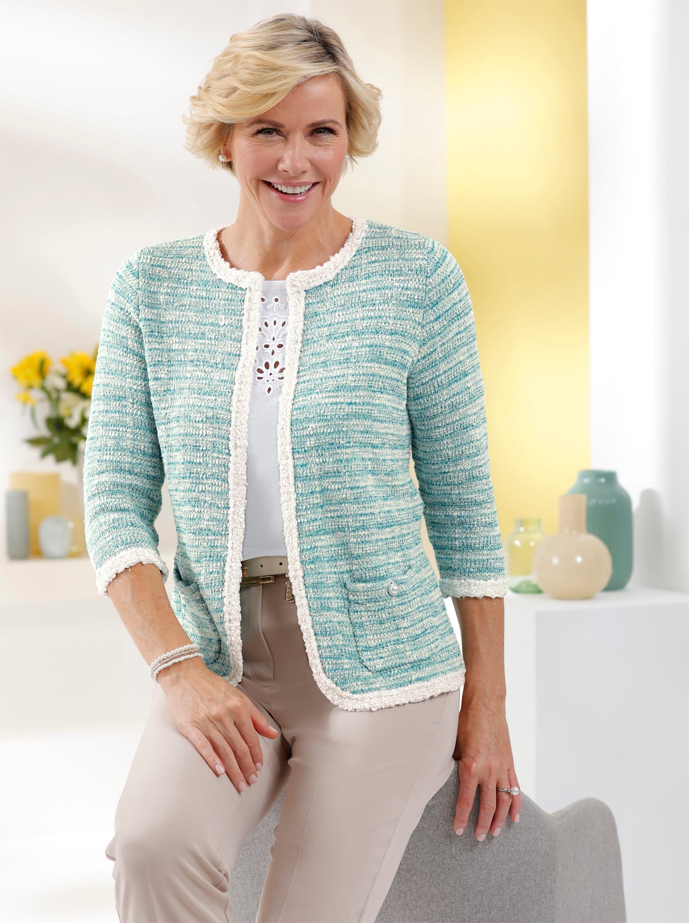 Classic Jacquardstrickjacke von Classic