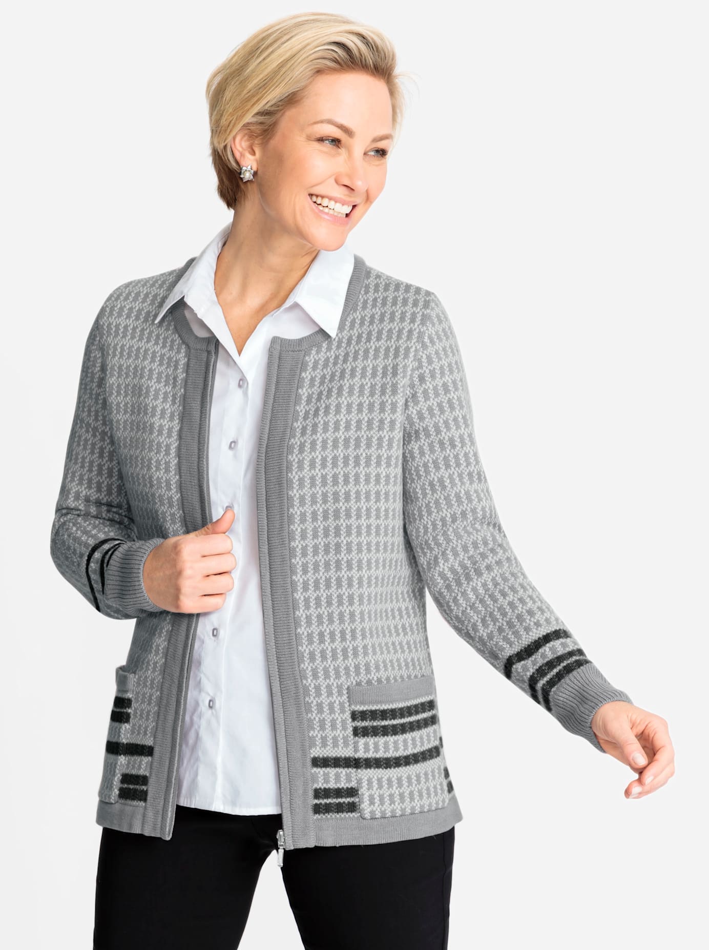 Classic Jacquardstrickjacke Classic Jacquardstrickjacke von Classic