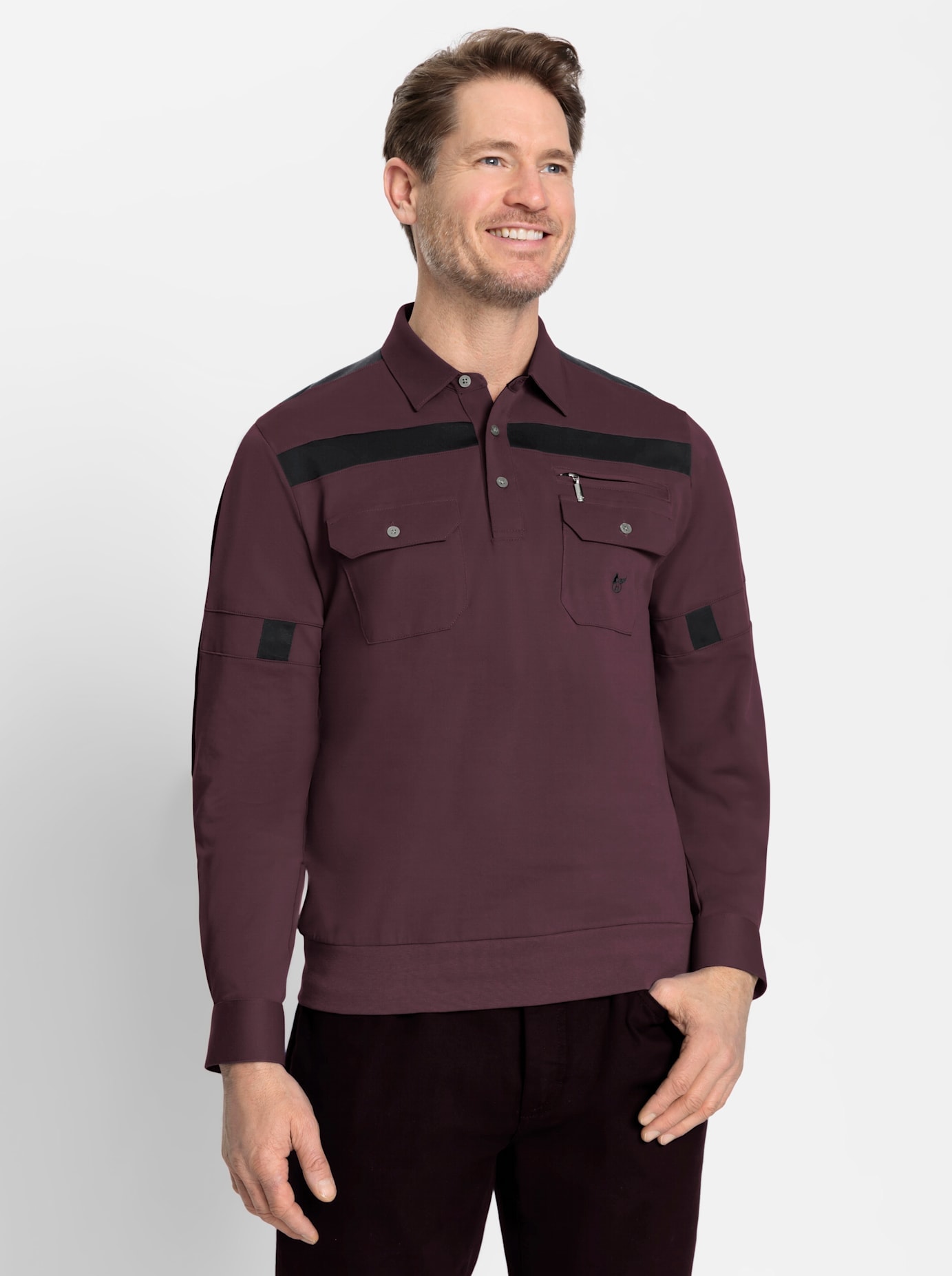 Classic Poloshirt »Langarm-Poloshirt« von Classic