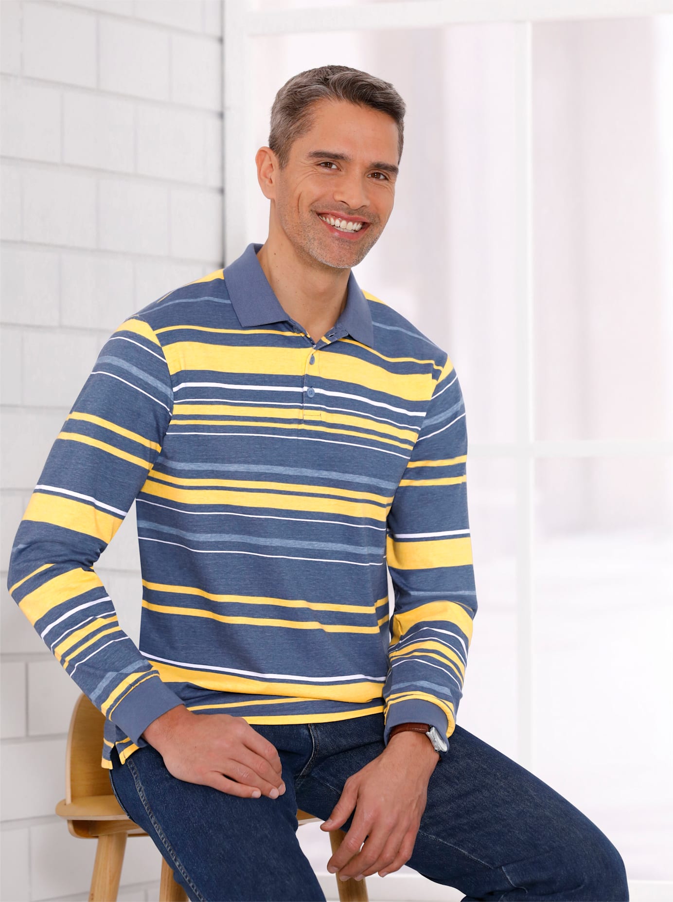 Classic Poloshirt »Langarm-Poloshirt« von Classic