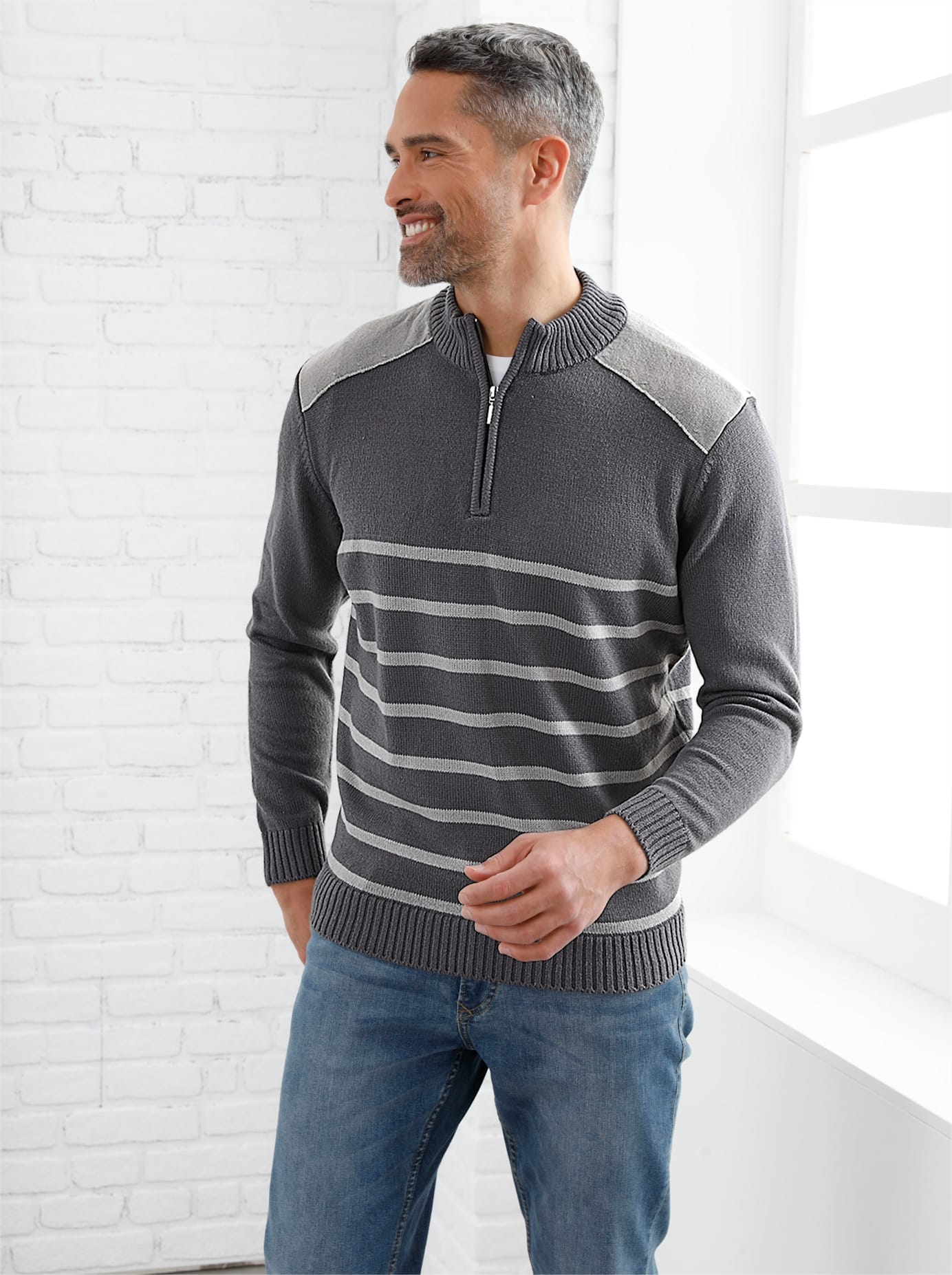 Classic Stehkragenpullover »Pullover« Classic Stehkragenpullover »Pullover« von Classic