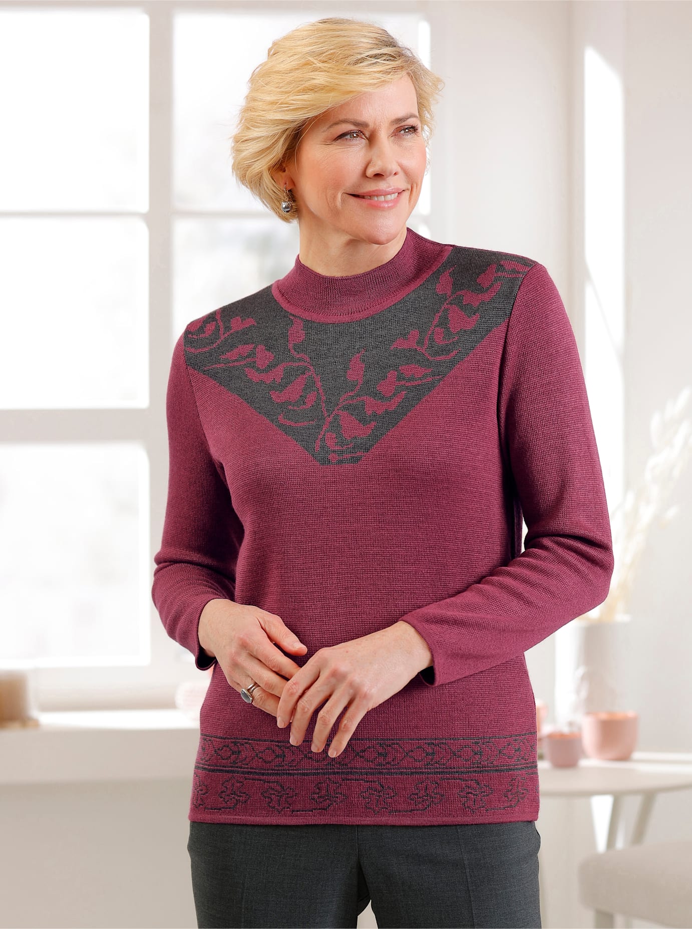 Classic Stehkragenpullover »Pullover« Classic Stehkragenpullover »Pullover« von Classic
