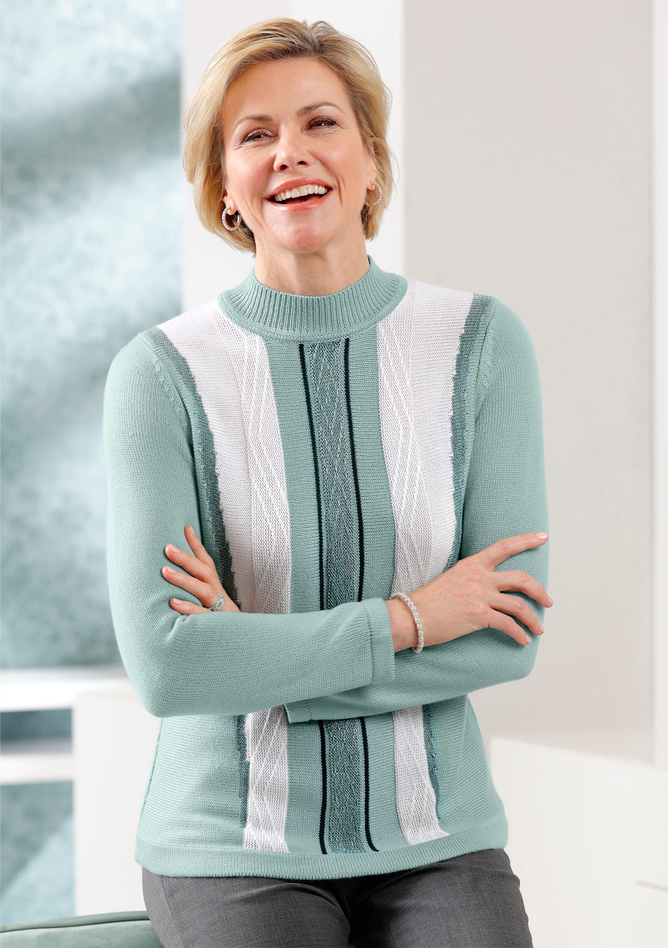 Classic Stehkragenpullover »Pullover« Classic Stehkragenpullover »Pullover« von Classic
