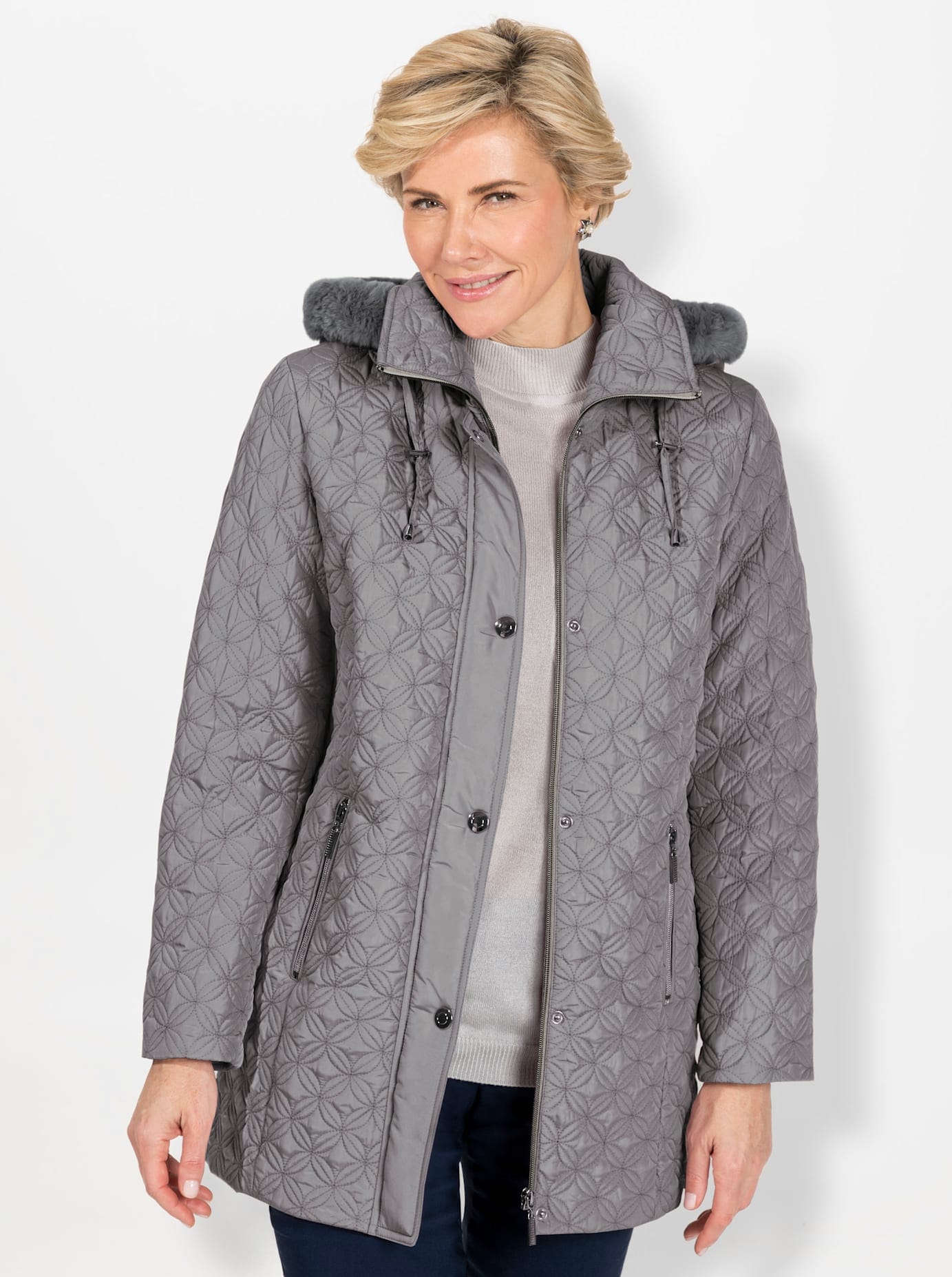 Classic Steppjacke, mit Kapuze von Classic