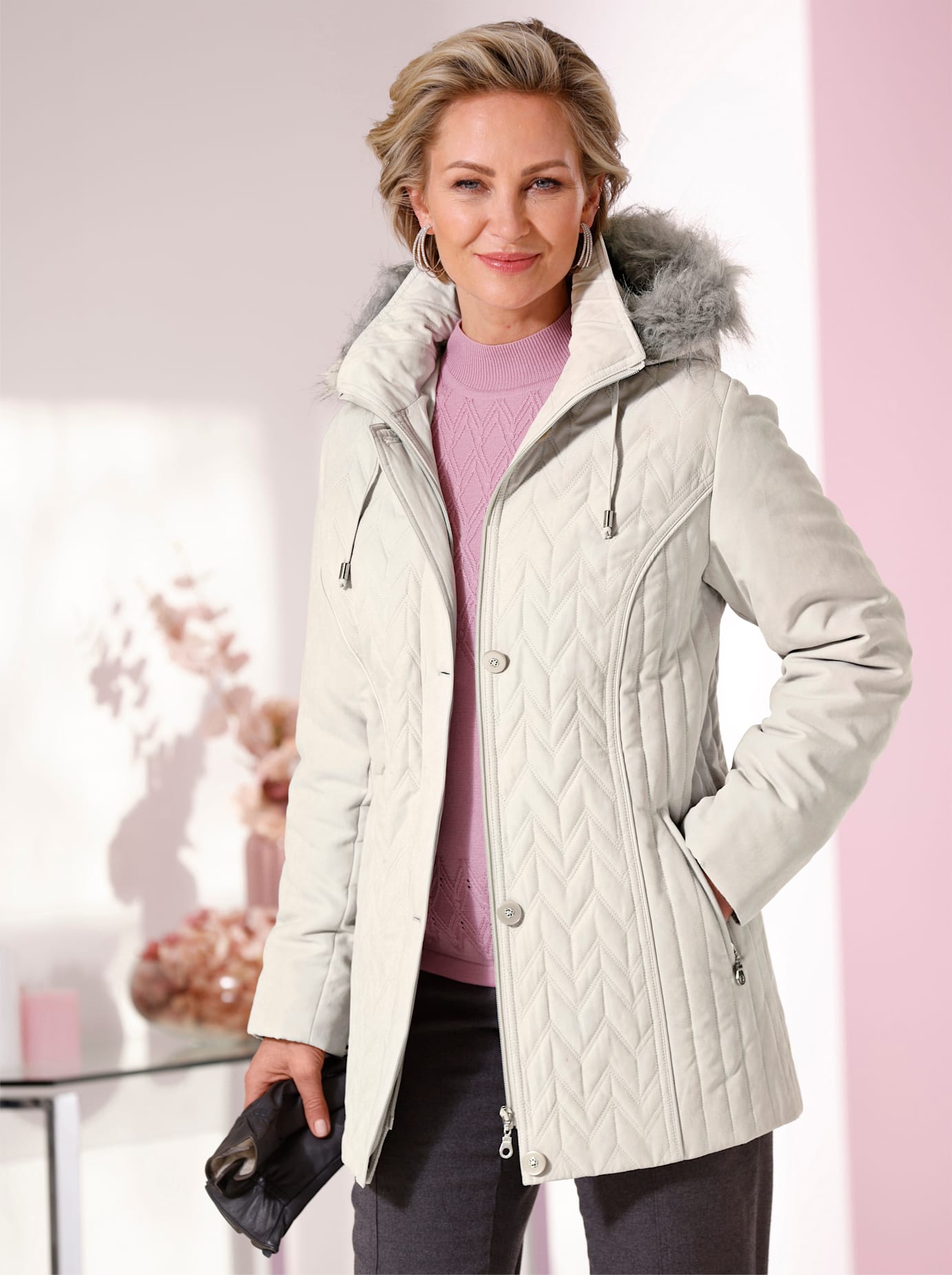 Classic Steppjacke, mit Kapuze von Classic