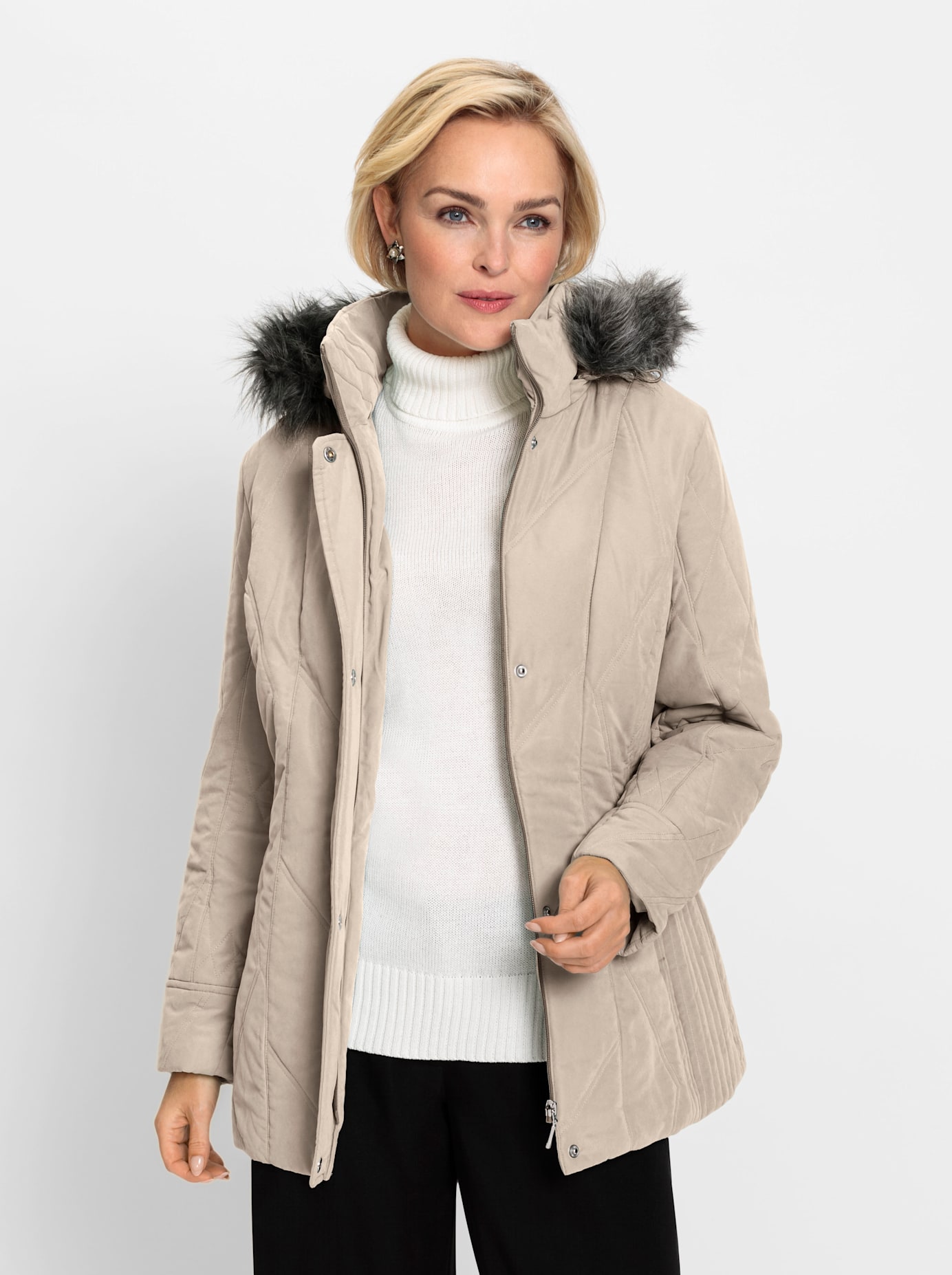 Classic Steppjacke, mit Kapuze von Classic