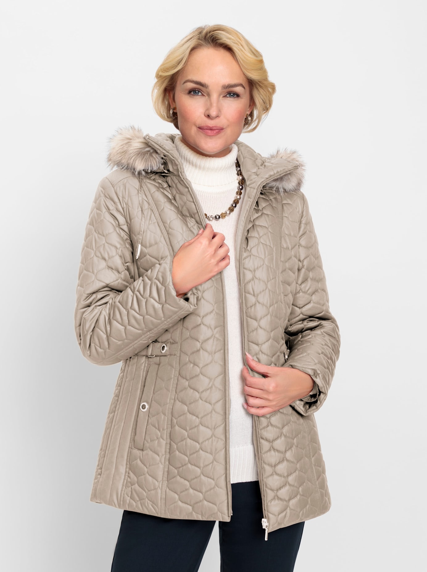 Classic Steppjacke, mit Kapuze von Classic