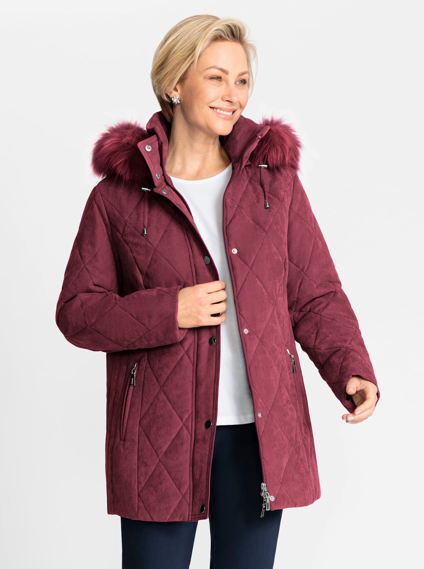 Classic Steppjacke, mit Kapuze von Classic