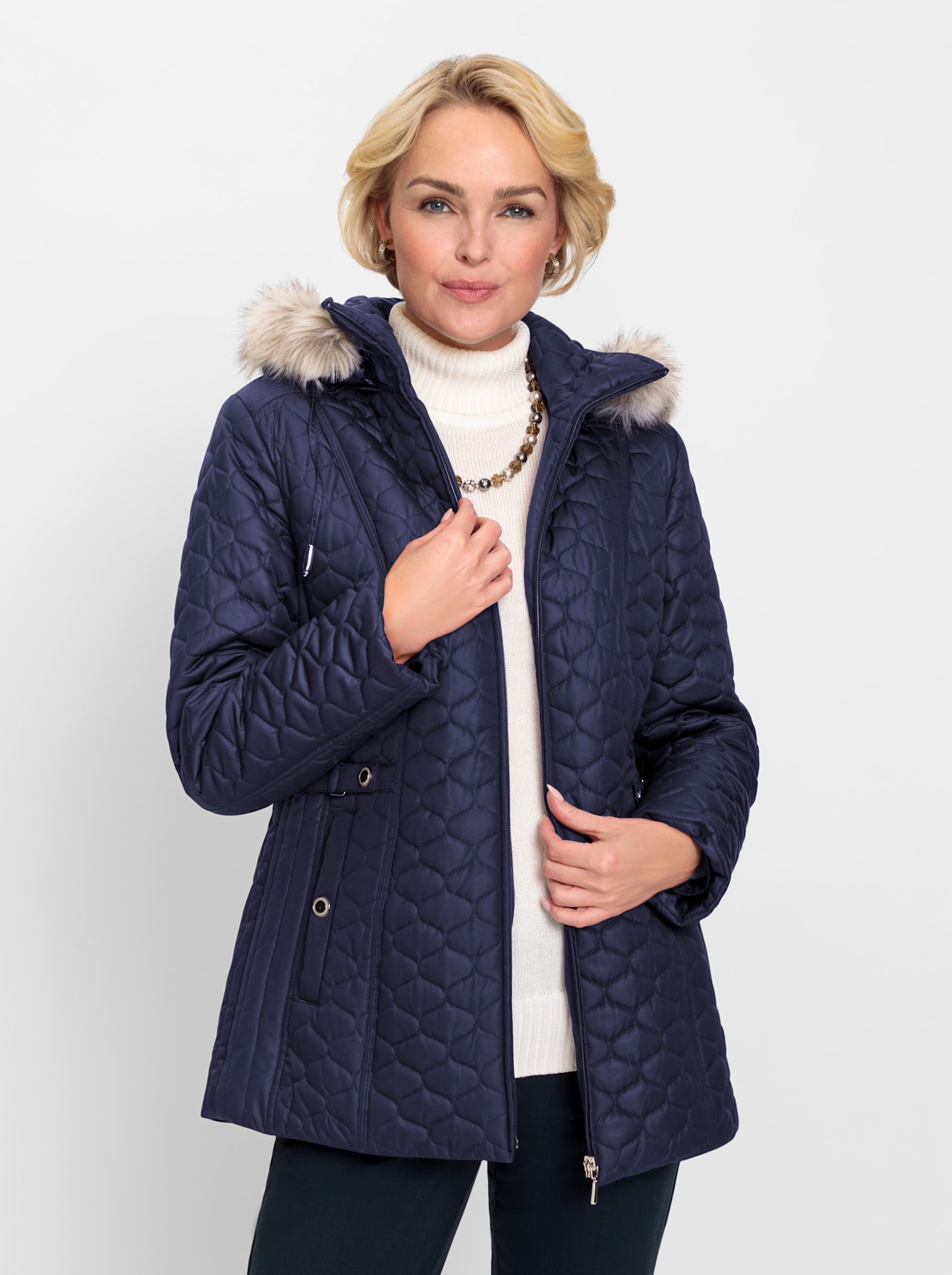 Classic Steppjacke, mit Kapuze von Classic