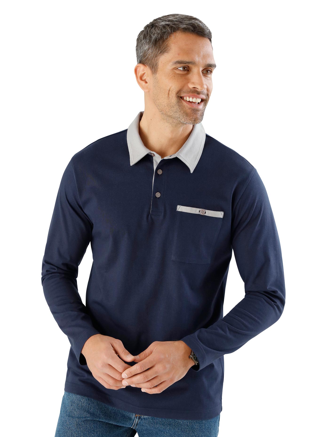 Classic Langarm-Poloshirt »Poloshirt« von Classic