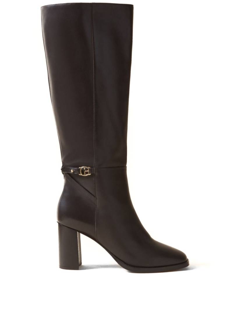 Claudie Pierlot 75mm CP logo-plaque boots - Brown von Claudie Pierlot