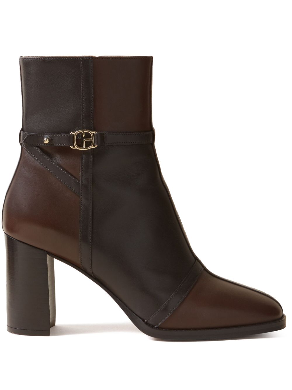 Claudie Pierlot 75mm patchwork boots - Brown von Claudie Pierlot