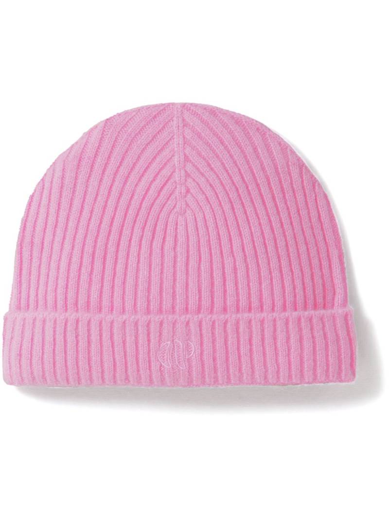 Claudie Pierlot CP-embroidered ribbed beanie - Pink von Claudie Pierlot