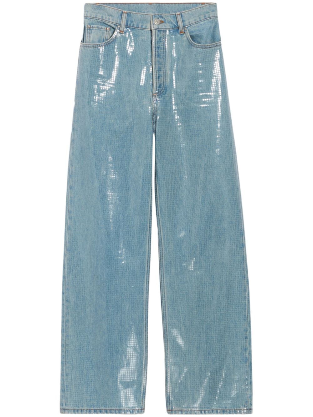 Claudie Pierlot Jean with Claude glitter-effect jeans - Blue von Claudie Pierlot