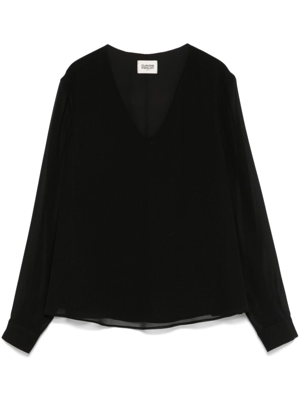 Claudie Pierlot V-neck blouse - Black von Claudie Pierlot