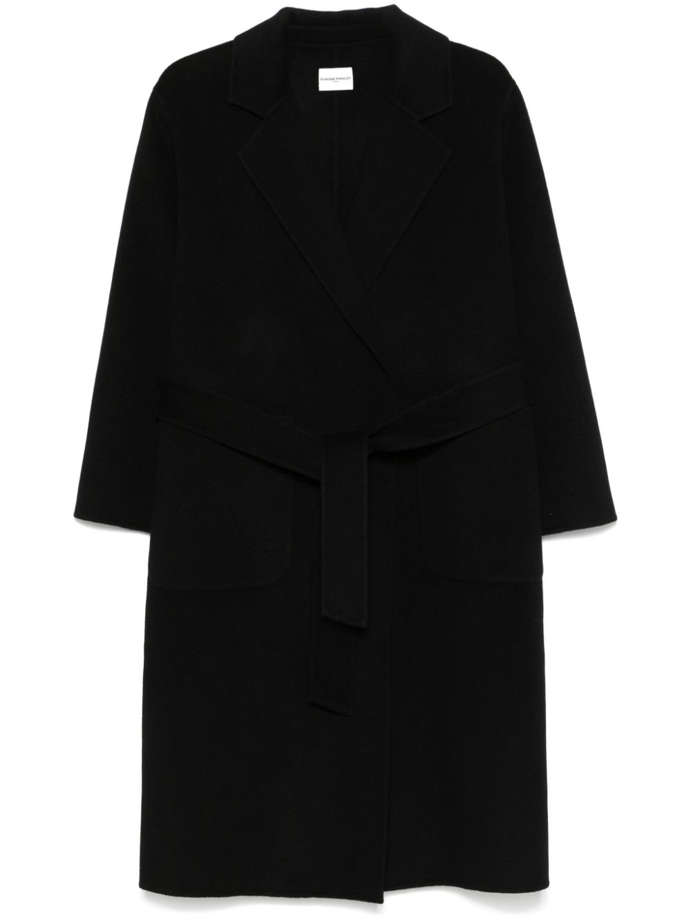 Claudie Pierlot belted long coat - Black von Claudie Pierlot