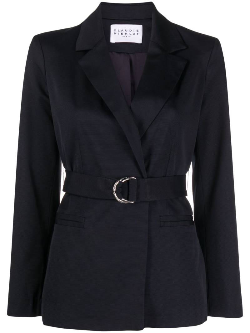 Claudie Pierlot belted-waist blazer - Blue von Claudie Pierlot