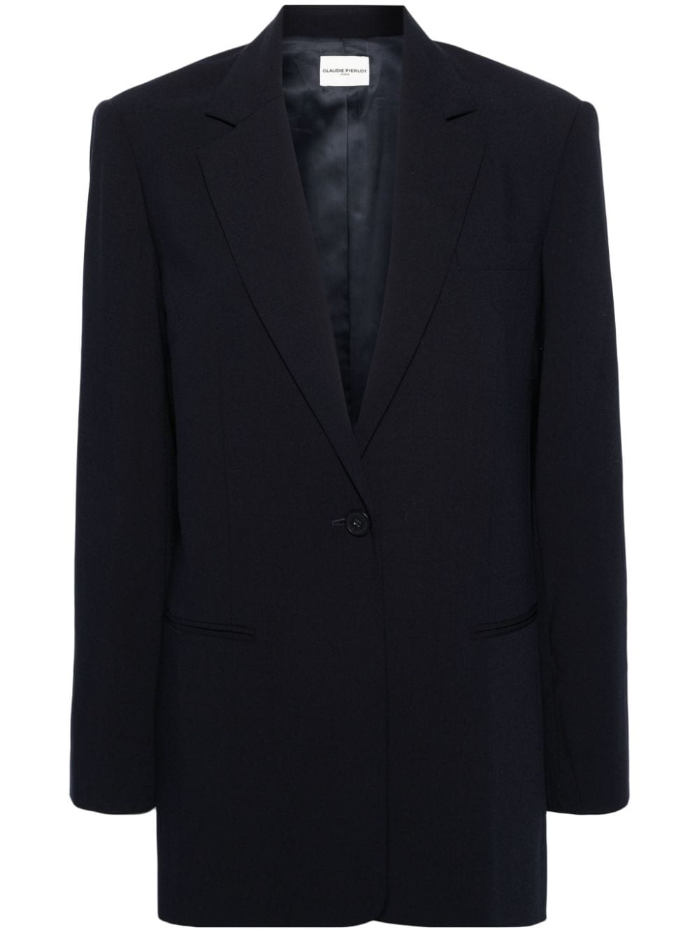 Claudie Pierlot buttoned notched-lapels blazer - Blue von Claudie Pierlot